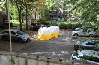 Man stabbed to death near London Tube station; murder investigation underway.