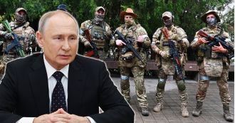 Fighters were made to pledge loyalty to Russia.