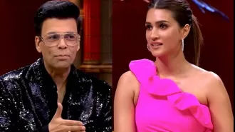 Karan Johar's old video of him asking Kriti Sanon if she is jealous of Alia Bhatt goes viral.