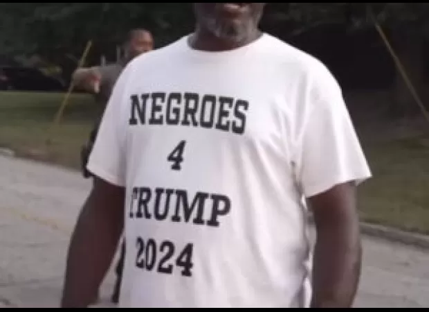Black Trump supporters fall into a 
