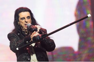 Alice Cooper dropped by make-up brand following anti-trans remarks.