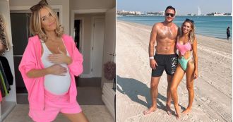Laura Anderson is expecting her baby and is overdue, eagerly awaiting its arrival.