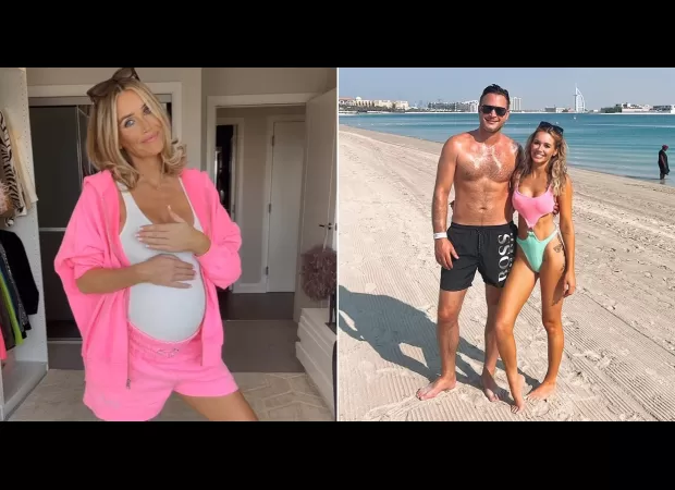 Laura Anderson is expecting her baby and is overdue, eagerly awaiting its arrival.