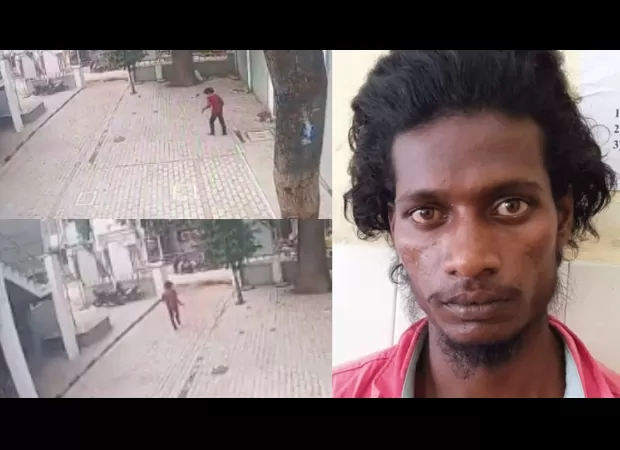 Rape accused escapes from Davangere jail by jumping off prison wall, CCTV video of the incident surfaces.