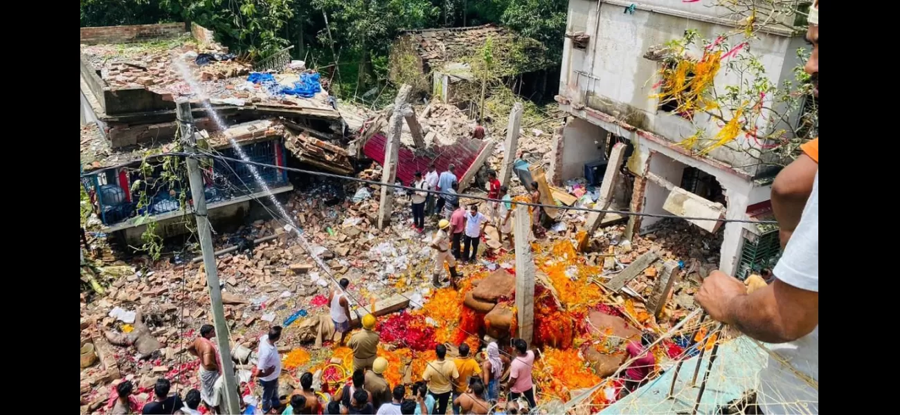 Nine people, including the son and brother of a terror accused, were killed in an explosion at an illegal firecracker unit in Bengal.
