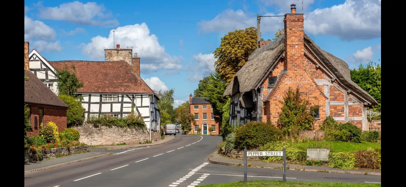 A UK village with picturesque cottages, known as a 