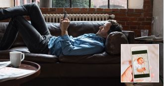 Man takes paternity leave without kids by pretending baby in photo is his own.