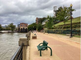 Deputy on break saves woman and baby from jumping in river.
