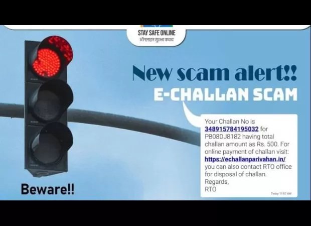 Be aware of fake traffic challan alerts from FPJ Cyber Secure.