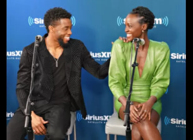 Lupita pays tribute to Chadwick on the anniversary of his death, saying he'll 