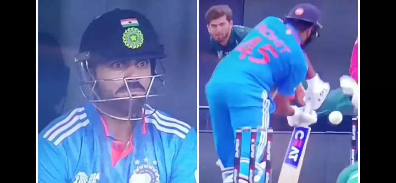 Virat Kohli was surprised when Shaheen Afridi beat Rohit Sharma's bat, and the reaction went viral.