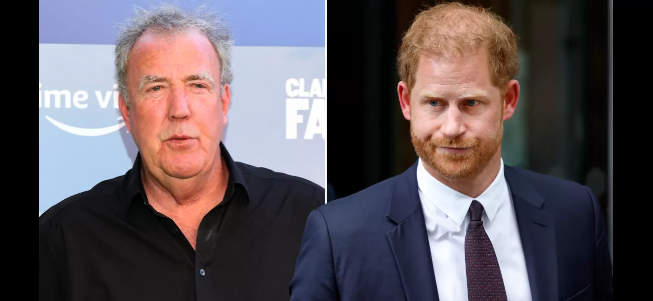 Jeremy Clarkson criticizes Prince Harry's memories of their shared experience sneaking backstage at a military event.