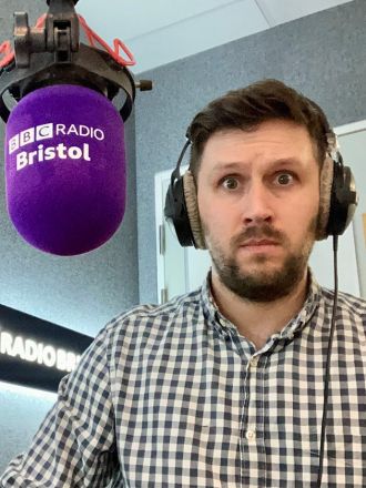 BBC presenter apologises for explicit language used on air due to a slip of the tongue.
