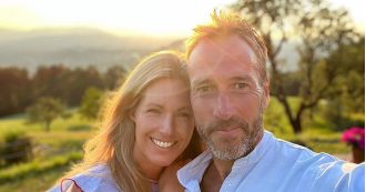 Ben Fogle expresses his love for his wife as he shares a romantic story about their wedding rings.