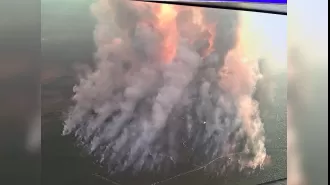 Evacuations happening in Huntsville, TX due to large wildfire.