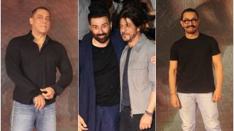 The Three Khans celebrated the success of Gadar 2 at a bash in Mumbai.