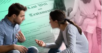 Gay man requested to relinquish his inheritance to fund his sister's children.