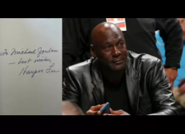 Michael Jordan's autographed 'To Kill a Mockingbird' to be sold at auction.