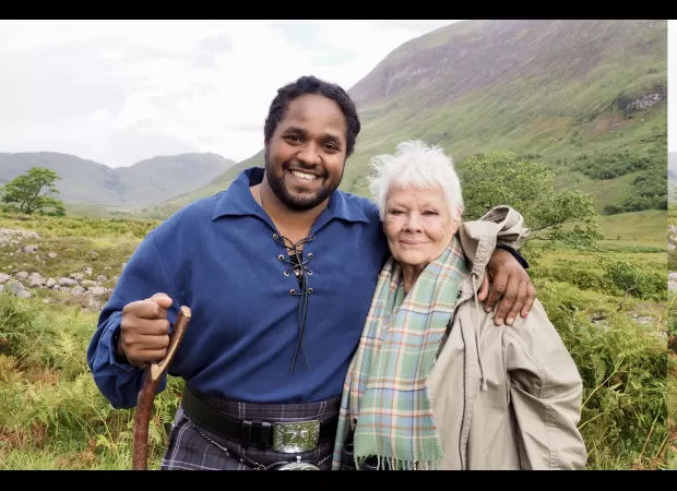 Dame Judi Dench fought back tears of joy after regaining her eyesight in a powerful moment.