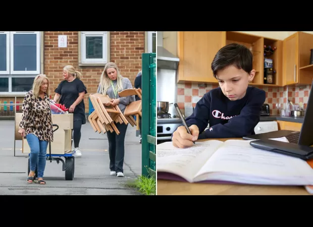 Children facing online/remote learning due to lack of school funding/resources.