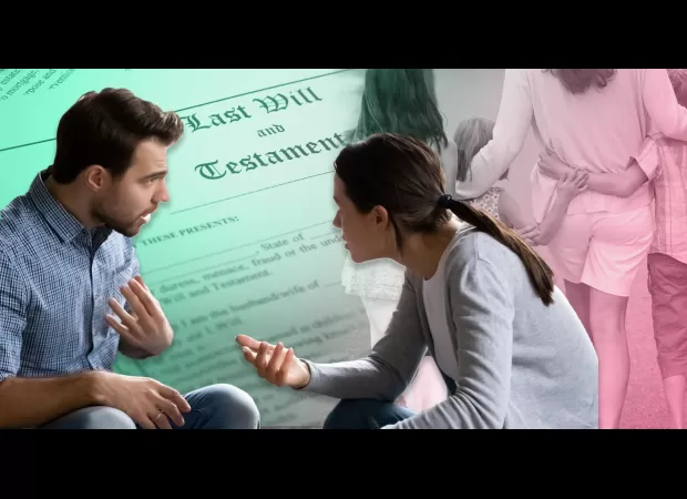 Gay man requested to relinquish his inheritance to fund his sister's children.