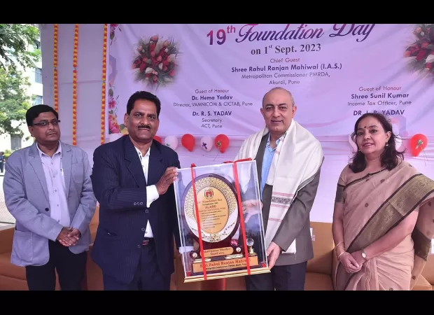 PMRDA Commissioner encourages students to strive for success through hard work.