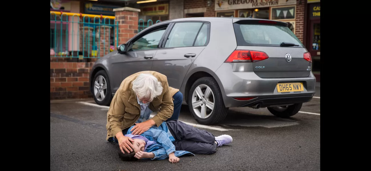 Tragedy strikes as a child is hit by a car on Coronation Street.