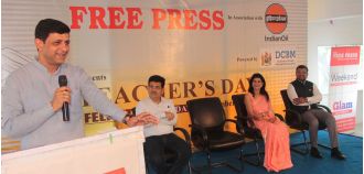 Gurus who help shape young minds in Indore were honored.