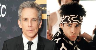 Ben Stiller nails Blue Steel pose from Zoolander, just like before.