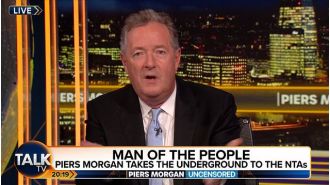 Piers Morgan believes he was cheered like a pop star at NTAs, like One Direction.