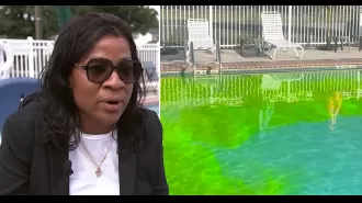 Business owner caught using drone to contaminate residential pools with green dye.