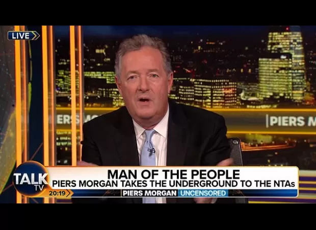 Piers Morgan believes he was cheered like a pop star at NTAs, like One Direction.