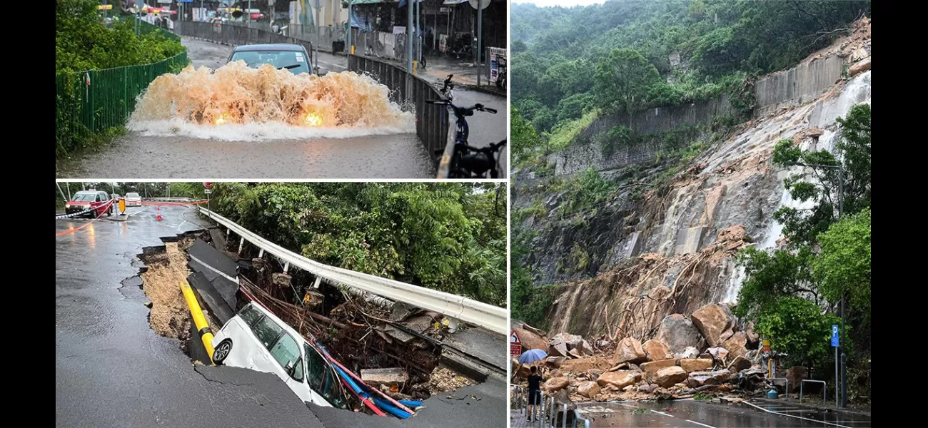 Two dead, hundreds injured after Hong Kong's heaviest recorded rainfall.