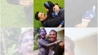 Akshay Kumar shows his love for his kids Aarav and Nitara with adorable moments.