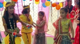 Events celebrating the birth of Krishna, such as plays, dances, and singing.