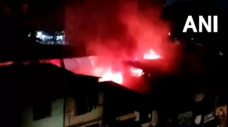 Fire breaks out at Kurla slums, no casualties reported. Visuals of the incident have emerged.
