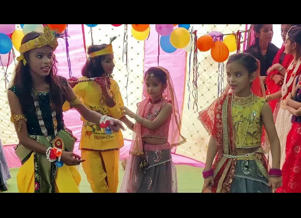 Events celebrating the birth of Krishna, such as plays, dances, and singing.