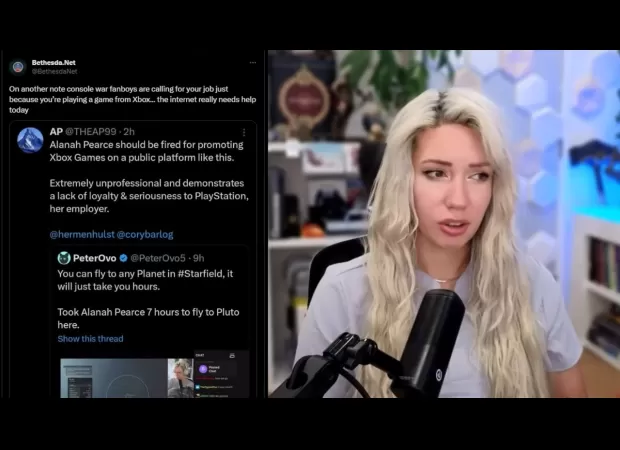 Gamer demands developer be fired for promoting Starfield on PlayStation.
