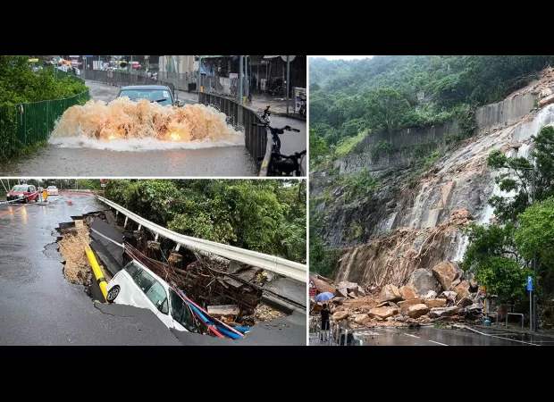 Two dead, hundreds injured after Hong Kong's heaviest recorded rainfall.