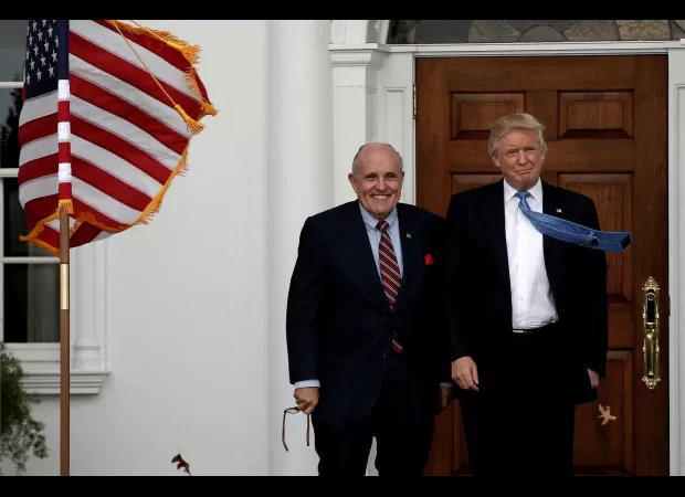 Trump hosts fundraiser to help Giuliani, tickets cost $100,000 each.