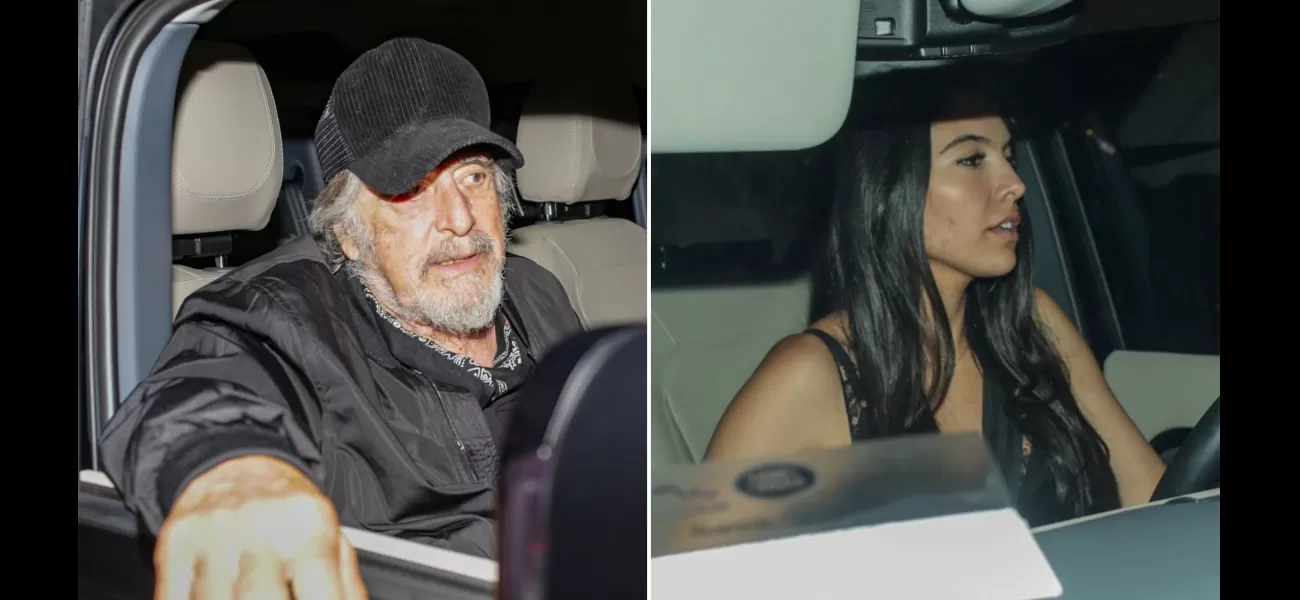Al Pacino, 83, and girlfriend Noor Alfallah, 29, deny rumors of a split as they go out to dinner.
