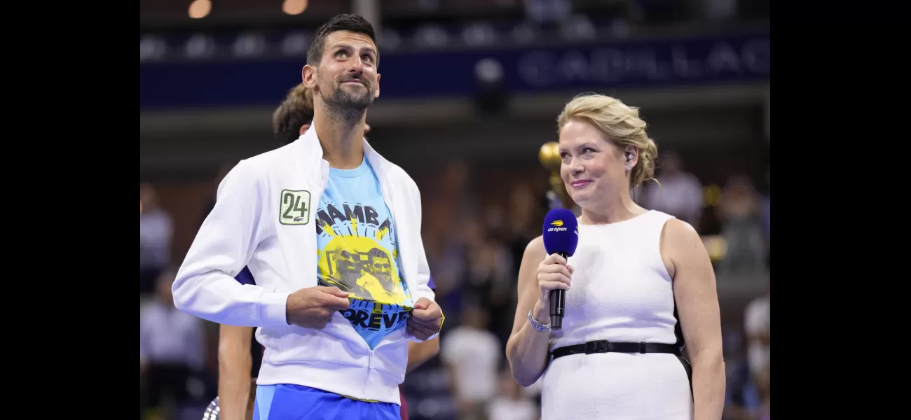 Novak Djokovic wore a Kobe Bryant shirt to honor him after winning the US Open.