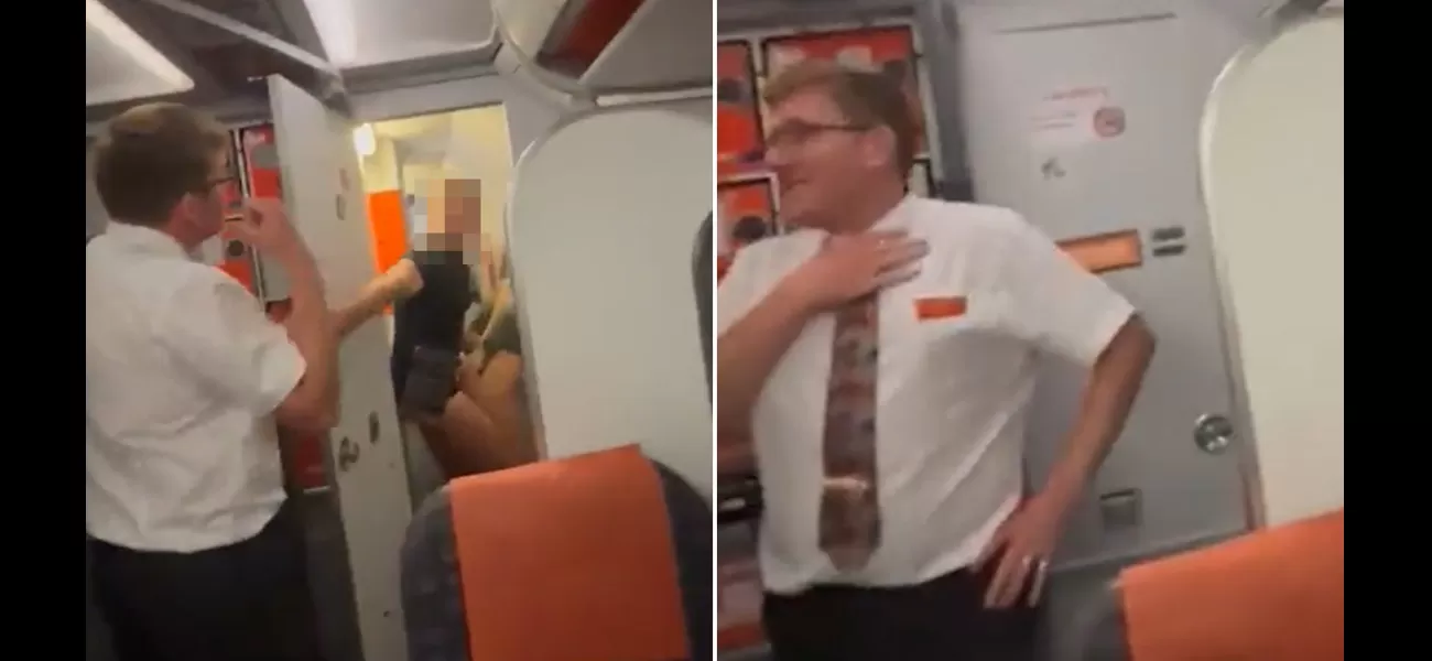 Couple embarrassed after being caught by cabin crew in the act of joining the 