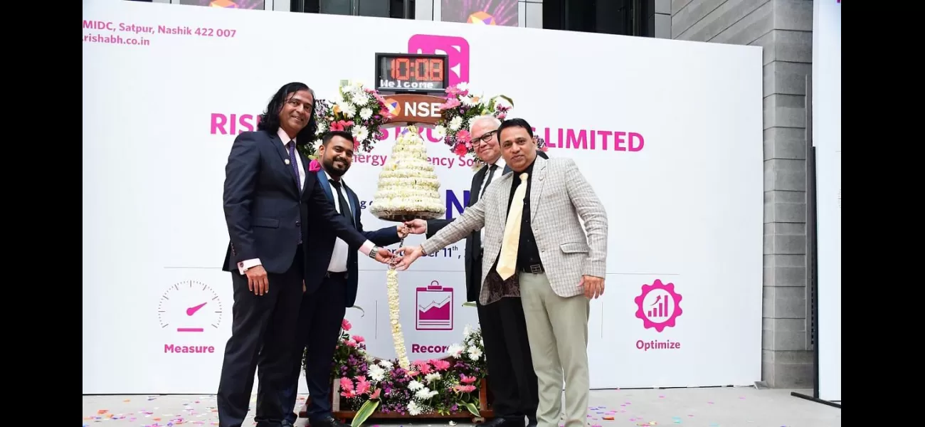 Rishabh Instruments IPO starts trading at ₹460 on the stock exchange.