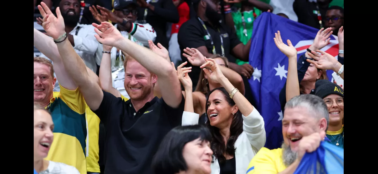 Harry and Meghan show affection as they mingle with spectators at Invictus Games.