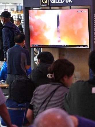 North Korea launches missiles during Putin-Kim Jong Un summit for 'arms discussions'.