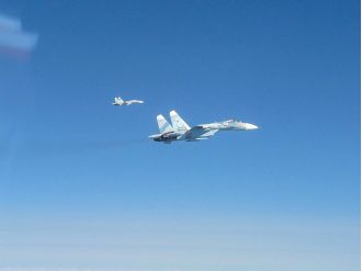Russian pilot mistakenly fired missiles at an RAF plane due to a command mix-up.