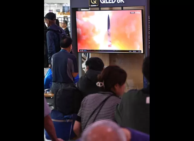 North Korea launches missiles during Putin-Kim Jong Un summit for 'arms discussions'.