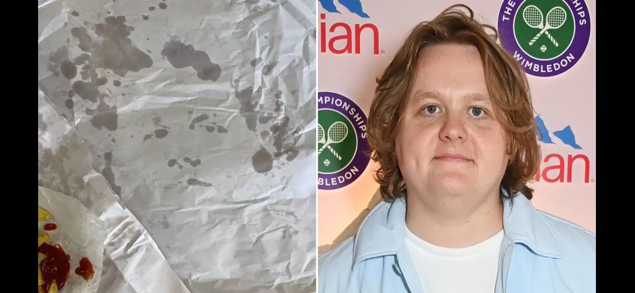 Guy thinks he's spotted Lewis Capaldi's mug on his fish and chip paper.