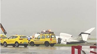 8 injured after private jet crashes at Mumbai airport, operations resume; visuals of crash released.